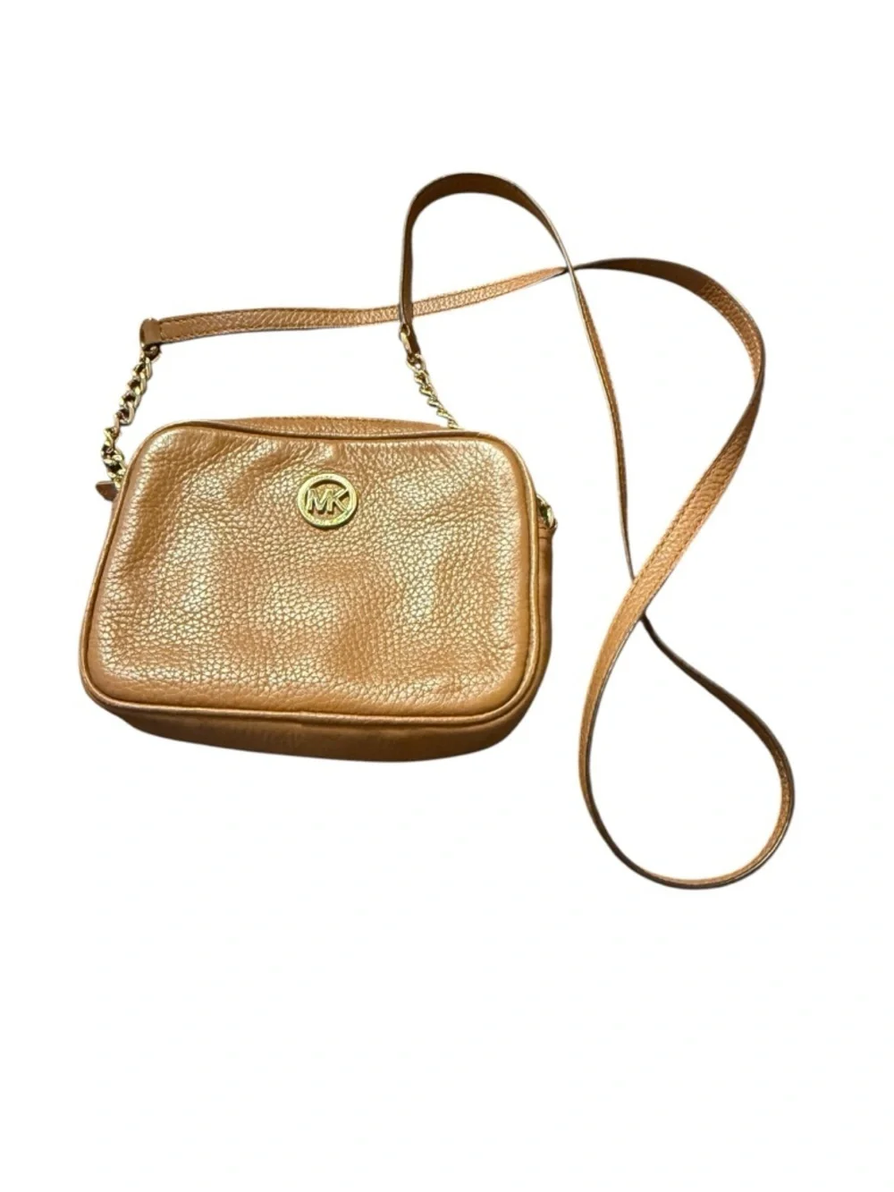 Michael Kors Tan Leather Crossbody Bag